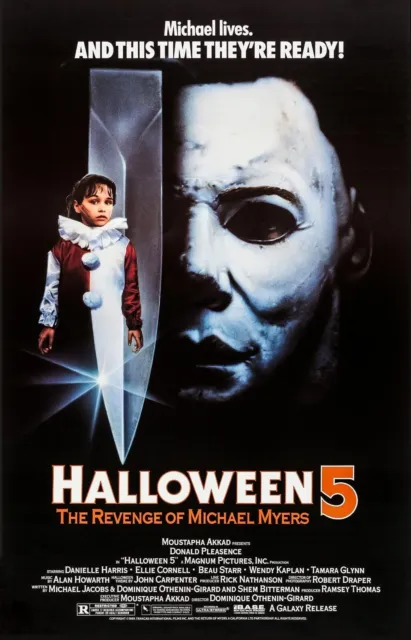 Halloween 5: The Revenge of Michael Myers Movie Poster | 1989 | 11x17 | NEW