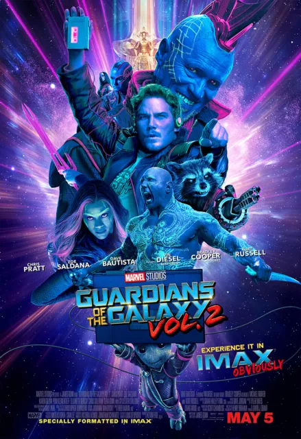 UNFRAMED Guardians Of The Galaxy Vol 2 Movie Poster Prints Canvas Print Decor B