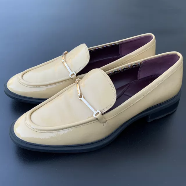 Franco Sarto Eda 3 Bit Size 8.5 Slip On Classic Beige Block Heel Loafer