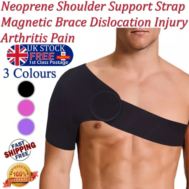 Magnetic Shoulder Support Neoprene Strap Brace Dislocation Injury Arthritis Pain