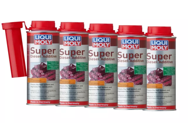 Super Diesel Additive Injector Cleaner Treatment 150ml 20622 5 x Liqui Moly