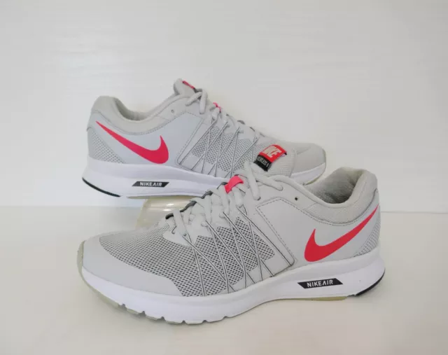 Nike Air Relentess 6 WEISS + KORALLENGEPOLSTERTE LEICHTE FLYWIRE LAUFSCHUHE UK 6 EU40