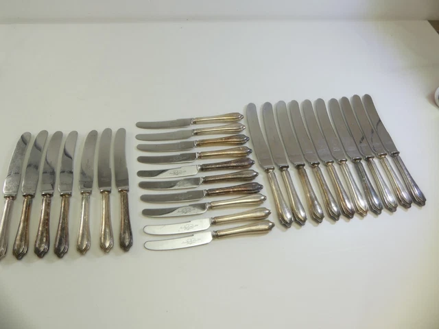 REF288AB9) 27 X James Deakin & Sons Vintage Silver Plated