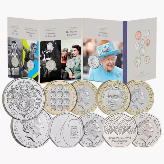 2022 Annual Set 13 Coins Brilliant Uncirculated Royal Mint Sealed Pack IN STOCK