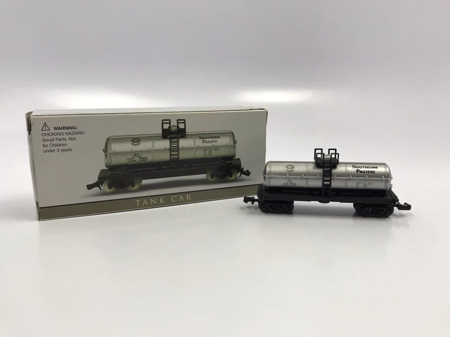 Southern Pacific RR Railroad N Scale Miniature Train Tank Car Diecast Silver