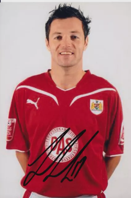 Ivan Sproule Hand Signed 6X4 Photo - Football Autograph - Bristol City 2.