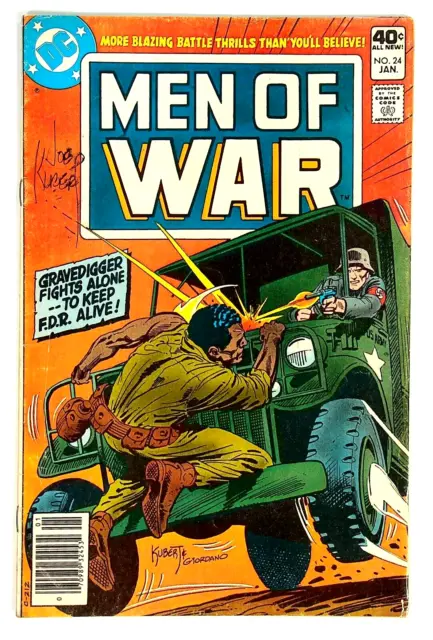 Men of War #24 Signed by Joe Kubert DC Comics