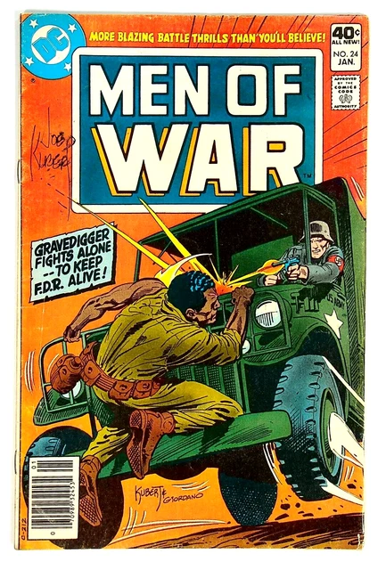 Men of War #24 Signed by Joe Kubert DC Comics