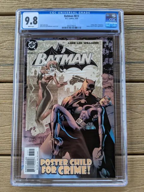 BATMAN #613 CGC 9.8 🔥 HUSH - JIM LEE CATWOMAN & HARLEY Cover NM Mint