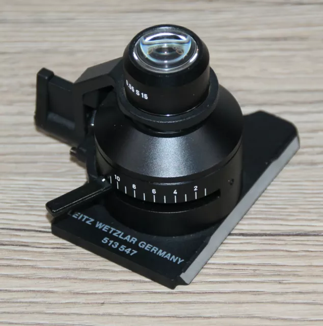 Leitz Mikroskop Microscope Kondensor mit 0.55 S15 Frontlinse (Leitz Nr. 513547)