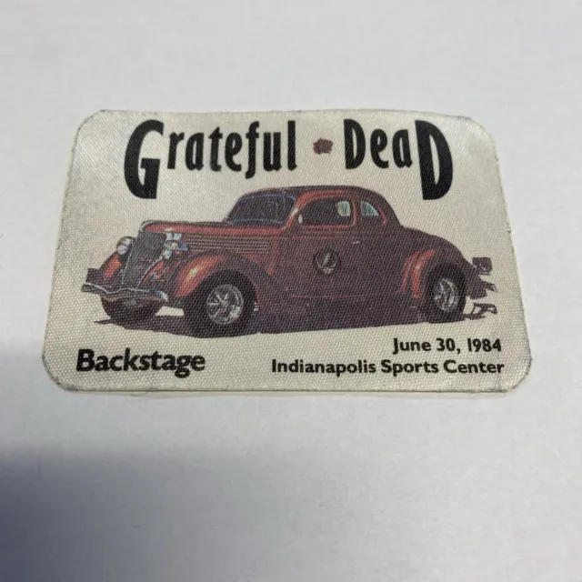 Grateful Dead Backstage Pass Indianapolis Indiana IN 6/30/84 6/30/1984 GD