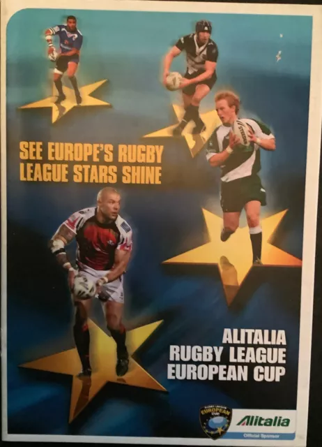 Rugby League European Cup Programme France Xiii /  Ireland Scotland / Wales 2010