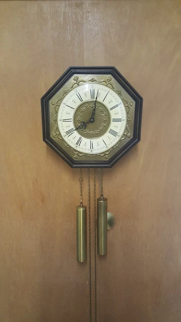 Ancienne horloge murale mécanique à poids 🕰️ vintage état n (Gebraucht Ancienne horloge murale mécanique à poids 🕰️ vintage état n (Gebraucht
