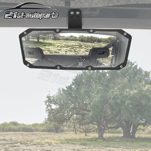 ADJUSTABLE Center Rear View Mirror Convex For Polaris Ranger 500 570 900 XP 1000