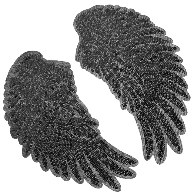 3 paires de paillettes brodées Ailes de paillettes DIY MOTIF brodé Applique