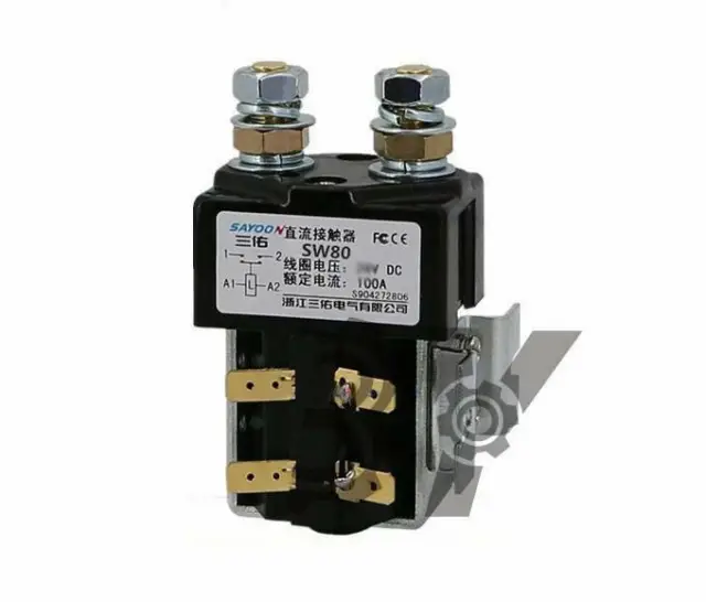 60V 100A SW80B DC Contactor Component Solenoid For Controller Forklift