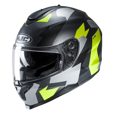 HJC Casque Helm Casque Helmet HJC C70 C-70 Troky MC4HSF Jaune Noir 2019 Taille XL 