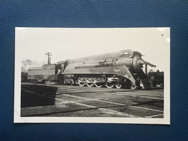 Southern Pacific Railroad Streamlined Locomotive No. 4411 Vintage Photo Daylight