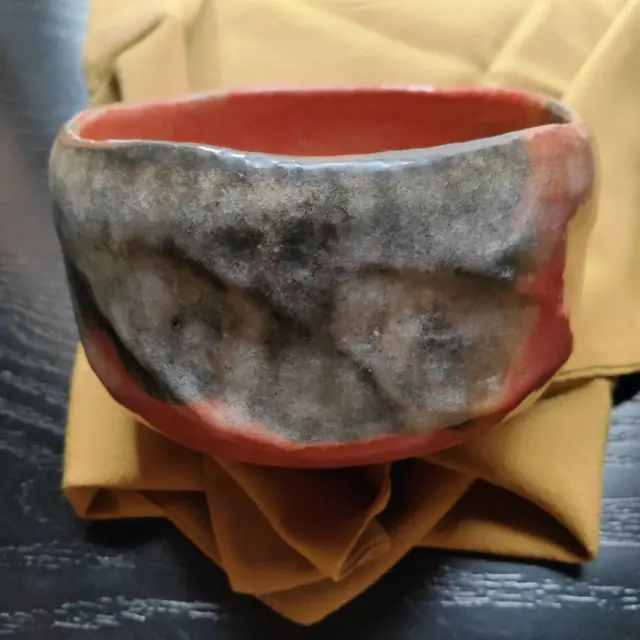 Red Raku Tea Bowl
