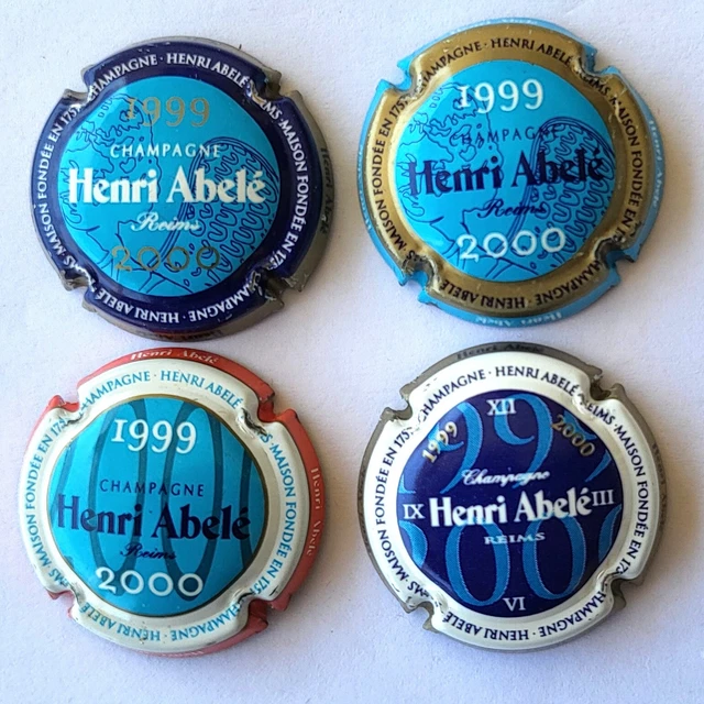 Capsules Champagne ABELE AN 2000 - N° 31 à 34 - cote 152
