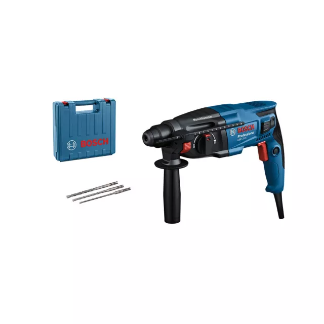 Bosch Bohrhammer GBH 2-21 mit 3 Bohrer im Handwerkerkoffer