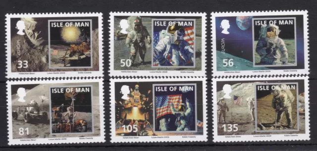 Sg 1513-1518 Isle Of Man Mnh Stamp Set 2009 Europa Astronomy Maned Moon Landing