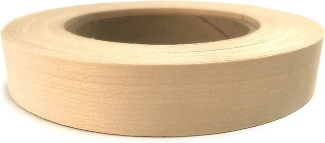 Maple 13/16" X 25' Preglued Wood Veneer Edgebanding Roll - Flexible Wood Tape, E