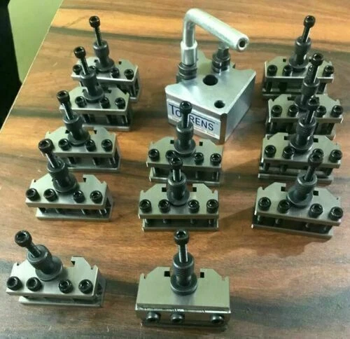 Jeu De 6 Poteaux à Outils à Changement Rapide T37 Mifords - Pour Tour ML7, Acier Trempé