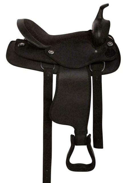 WILDRACE Selle de cheval de course de baril Western adulte synthétique