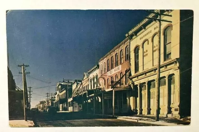 Street Scene, Virginia City Nevada, NV - Vintage Chrome Postcard
