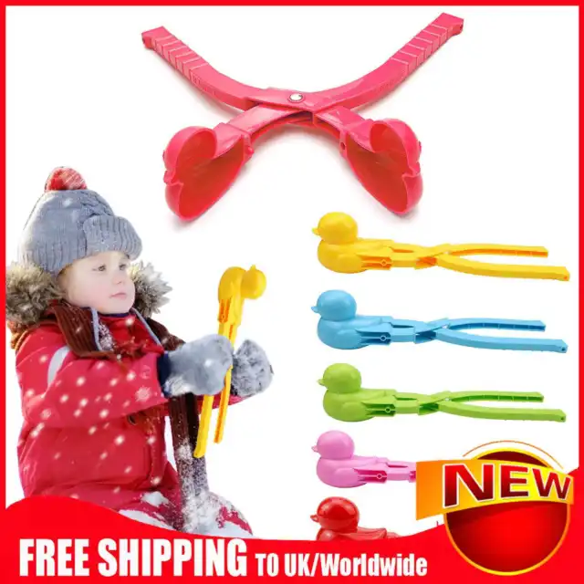 Cute Duck Snow Sand Molds with Handle Winter Snowball Clip Funny Kids Beach Toys