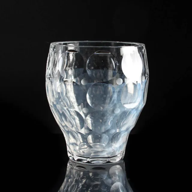 Glass Vase Peill And Putzler Kugelschliff Clear Polka Dotted