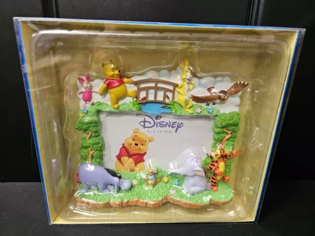 Classic Disney Winnie The Pooh Photo Frame  Pooh & Eyore TIger Enesco New W/BOX