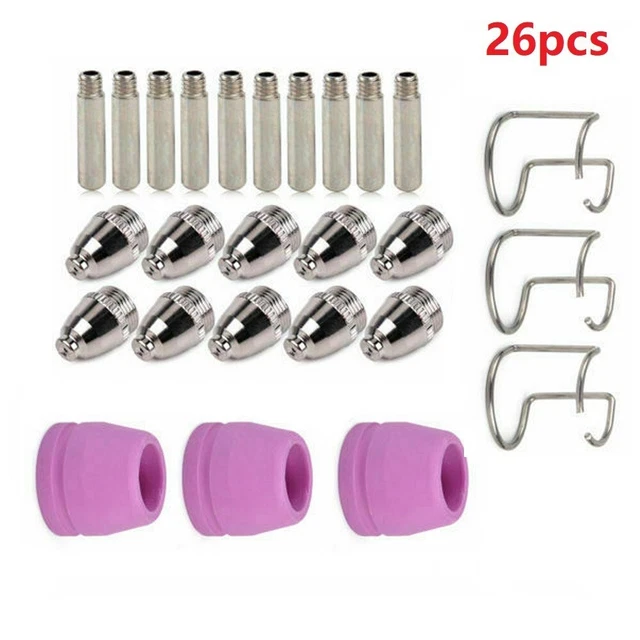 AG60 SG55 Plasmaschneider Zubehör Set - 26-teilig Mit Elektroden, Düsen & Keramikbechern