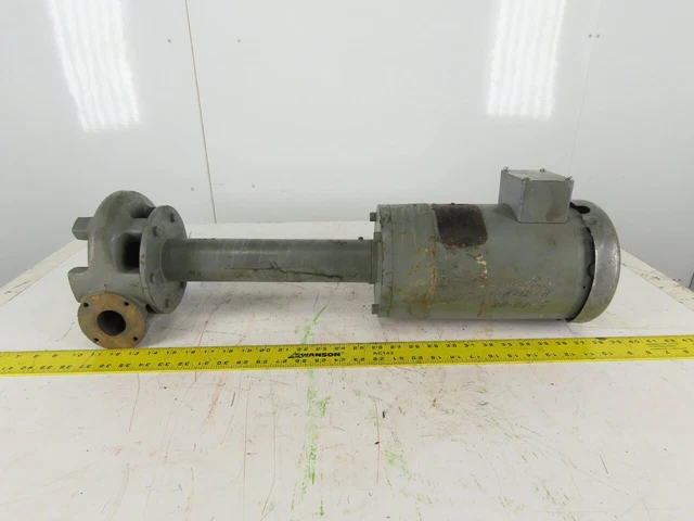 Cast Iron Long Coolant Pump 16-1/2" Long 3 Lead Motor 208/480v