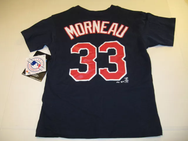 Justin Morneau Minnesota Twins #33 Baseball Jersey T-Shirt New! NWT Boys SMALL 4