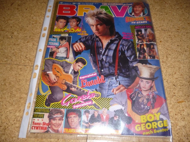 Bravo 24.11.83 Poster Travolta Kajagoogoo Paul Young OHNE Superposter