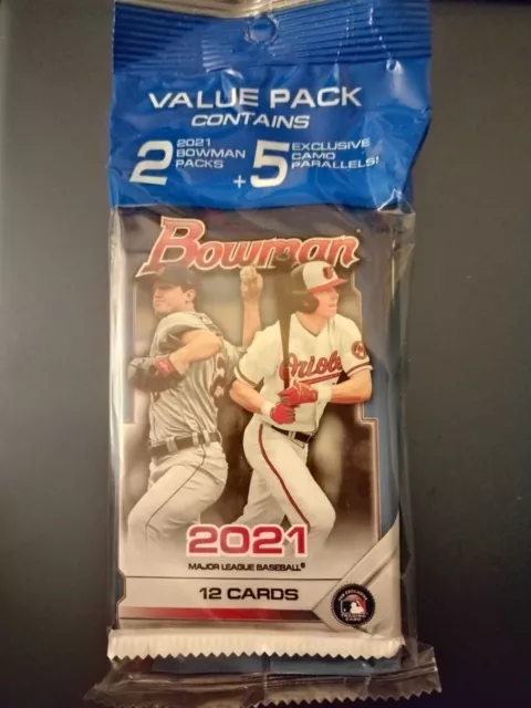 2021 BOWMAN MLB BASEBALL Unopened Retail PACKS (12 Cards Each) #ed Chrome?