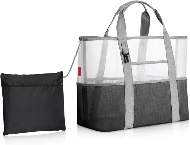 Large Reusable Foldable Ladies Shopping Bag Eco Tote Handbag Strong Beach Bag