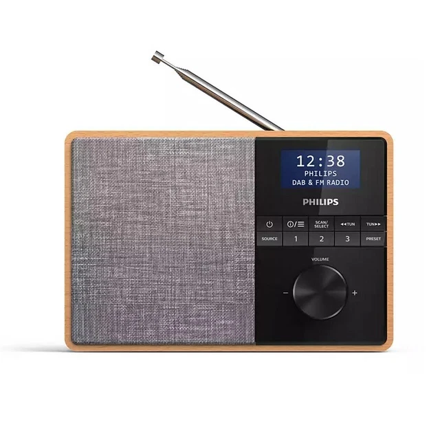 Philips Radio portable numérique marron