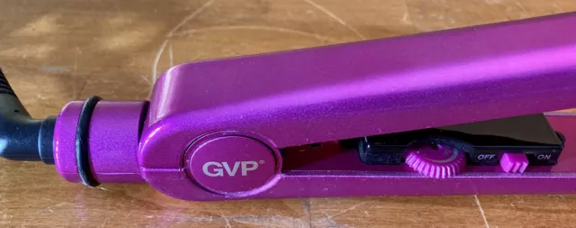 GVP Generic Value Products Hot Pink ION Ceramic Flat Iron 1 Inch Barrel TESTED 2