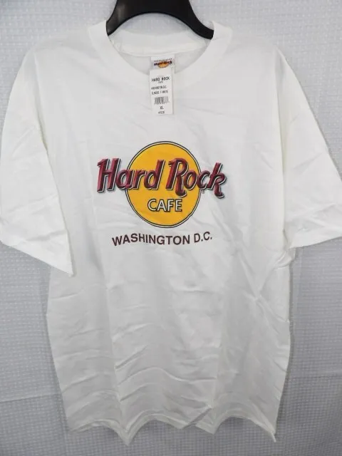 Hard Rock Cafe Washington D.C. Classic White T-shirt Size XL NEW with Tags