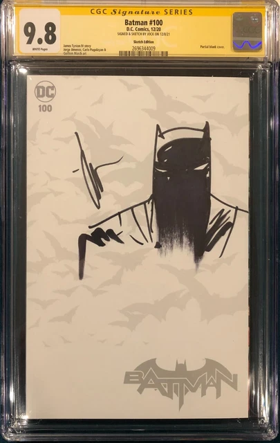 Jock Cgc 9.8 Ss Signed Original Sketch Batman Comic Book Joker Harley Quinn Cbcs