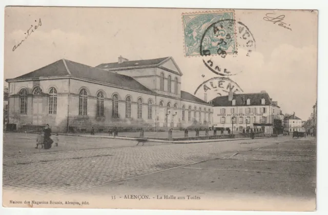 ALENCON - Orne - CPA 61 - La Halle aux Toiles