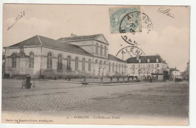 ALENCON - Orne - CPA 61 - la halle aux Toiles