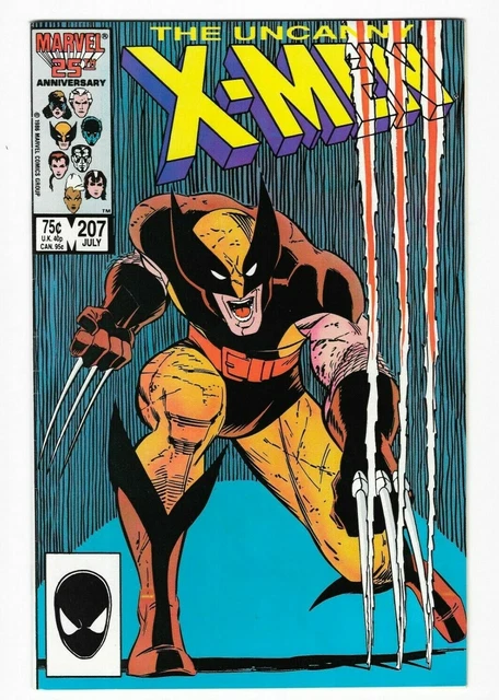 1986 Uncanny X-Men #207 Wolverine Marvel Comics by Chris Claremont