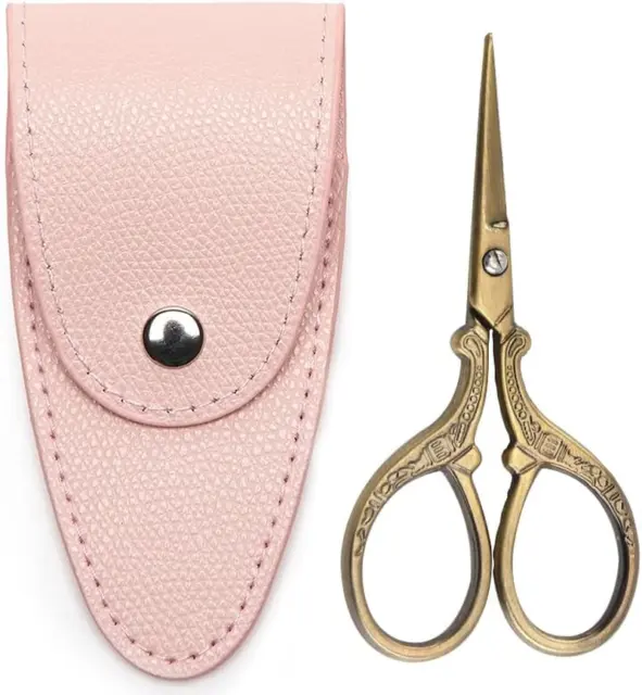Tijeras de tela rosa de 8 pulgadas, tijeras de costura de color caramelo de  alta calidad, tijeras de sastre para manualidades, tijeras de vestir