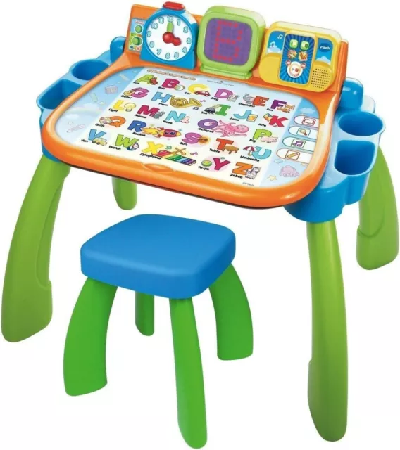 VTech 5-in-1 Magischer Schreibtisch – Interaktiver Kinderschreibtisch inkl. Hock