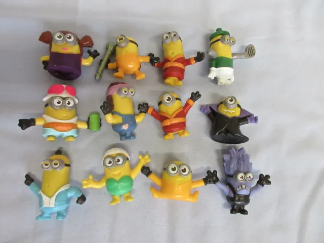 McDonalds Happy Meal Minions Rise of Gru x 12 from 2020 Including Purple Chomper