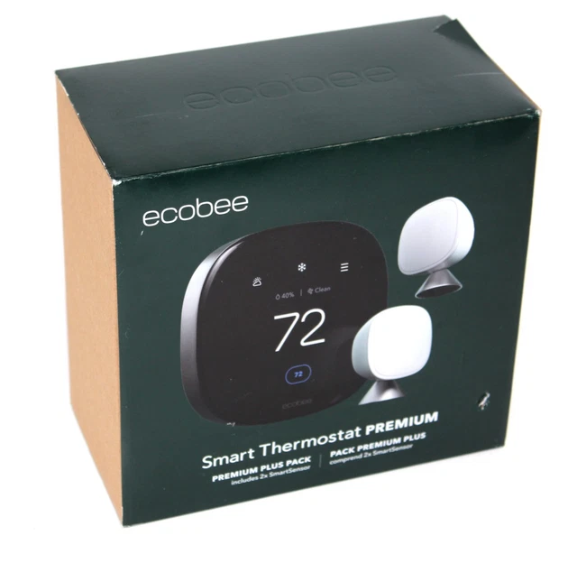 ECOBEE SMART THERMOSTAT Premium (EBSTATE6VP01) with Smart Sensor Air
